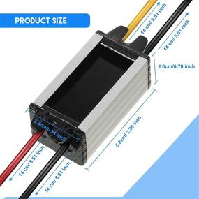 img 2 attached to 💧 Waterproof Car Power Converter: 2-Piece 12V to DC 5V Buck Voltage Regulators, 3A 15W Voltage Converter Module for Car, Truck, Boat, Solar System (Accepts DC 8V - 22V Inputs)