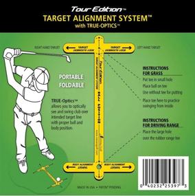 img 3 attached to 🏌️ Enhance Your Golf Swing: Tour Edition Target Alignment System Device for Putting and Driving - No Stick or Rod Required!