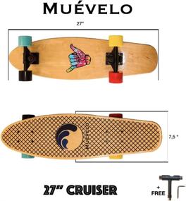 img 2 attached to 🛹 Rev Up Your Riding with Skateboard Muévelo: The Ultimate Beginner to Advanced Complete Set