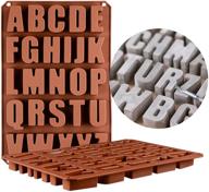 alphabet silicone molds cavities chocolate logo