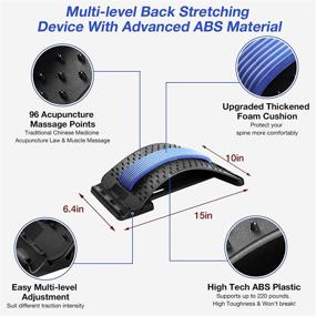 img 2 attached to 🔆 Royacon многоуровневый распор шага назад: продвинутая поясничная поддержка позвоночника при грыже диска, шейном остеохондрозе, сколиозе и облегчении боли в спине