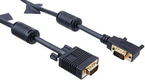 img 1 attached to 🔌 Tripp Lite 3-ft. VGA Coax Right Angle Monitor Cable - High Resolution with RGB Coax (HD15 M/M)