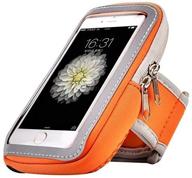 cecety tm outdoor sport running sweatproof armband phone holder pouch for samsung galaxy s20 / note10 / a10 / a20 / a50 / iphone 11/11 pro max/google pixel 4 / oneplus 7 / razer phone 2 (orange) logo