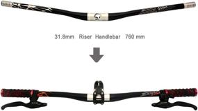 img 2 attached to Jessica Acekit Lightweight Aluminum Bicycle Handlebar, 31.8mm (1 1/4 inch) - Ideal for Road Bike & Mountain Bike