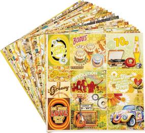 img 2 attached to 💫 Ciao Bella Paper - Embrace Retro Chic with Seventies Designs