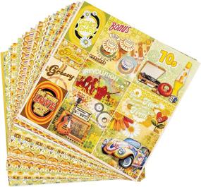 img 1 attached to 💫 Ciao Bella Paper - Embrace Retro Chic with Seventies Designs