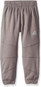 img 1 attached to 👦 Reebok детские активные джоггеры Heather: стильная и прочная детская одежда для мальчиков.