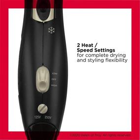 img 1 attached to Compact Folding Handle Travel Hair Dryer: REVLON 1875W for Efficient Styling On-the-Go!