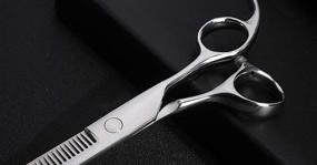 img 3 attached to 🐶 Japanese Stainless Steel Dog Hair Cutting Shears: Professional Grooming Scissors for Barber/Groomer and Home Use