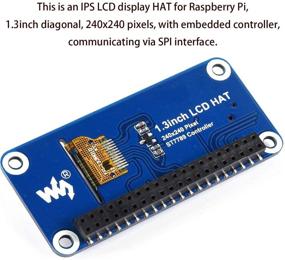 img 1 attached to High-Quality 1.3inch LCD Display HAT for Raspberry Pi 4B/3B+/3B/2B/Zero/Zero W/Zero WH - IPS, 240x240 Pixels, 65K Display Colors, SPI