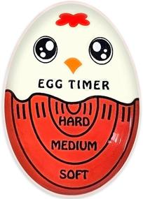 img 4 attached to 🕑 Bpa Free, Red Egg Timer: Soft and Hard Boiled Egg Timer that Changes Color When Eggs are Done!