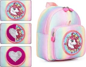 img 2 attached to Mommore Unicorn Toddler Backpack with Harness - Harness Backpacks for Kids