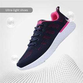 img 2 attached to STQ Women's Casual Lace Up Lightweight Tennis Running Shoes - Walk In Style