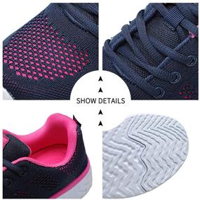 img 1 attached to STQ Women's Casual Lace Up Lightweight Tennis Running Shoes - Walk In Style