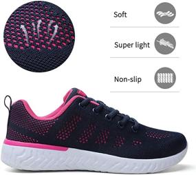 img 3 attached to STQ Women's Casual Lace Up Lightweight Tennis Running Shoes - Walk In Style