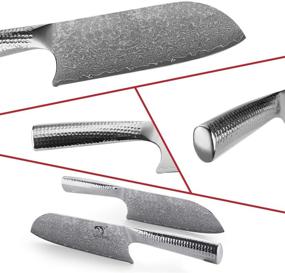 img 2 attached to Kitchen Damascus Lightweight Hammered Ergonomic Kitchen & Dining