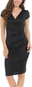 img 4 attached to Auliné Collection Womens V Neck Office Women's Clothing for Dresses