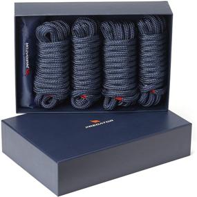 img 4 attached to 🚤 Ultimate PREDATOR Hi-Performance Dock Lines Bag Set - Premium Ropes for Boats & Seamless Docking