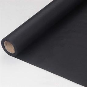 img 4 attached to 🌸 SEO-Optimized Fresh Flowers Wrapper: Korean Style Waterproof PVC Kraft Paper for Bouquet Wrapping - 1 Roll (Black)