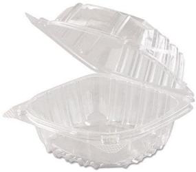 img 1 attached to 📦 Compact and Transparent Clear Hinged Lid Clamshell Container 6x6