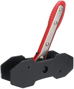 img 3 attached to 🔴 Optimized Auto Parts Prodigy Brake Caliper Press Tool: Ratcheting Car Brake Pad Caliper Piston Spreader Tool with 2 Extra Steel Plates - Red