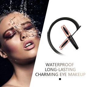 img 2 attached to 🌟 JDO Waterproof Black Mascara - 4D Silk Fiber Lash Mascara for Lengthening Voluminous Eyelashes, Smudge-proof, Long Lasting, Charming Eye Makeup with No Clumping or Flaking