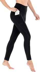 img 2 attached to Heathyoga Women's High Waisted Leggings with Pockets - Versatile Workout Yoga Pants