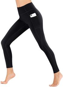 img 4 attached to Heathyoga Women's High Waisted Leggings with Pockets - Versatile Workout Yoga Pants