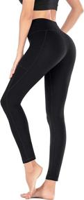 img 3 attached to Heathyoga Women's High Waisted Leggings with Pockets - Versatile Workout Yoga Pants