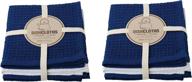 now designs waffle dishcloth, indigo, pack of 6 логотип