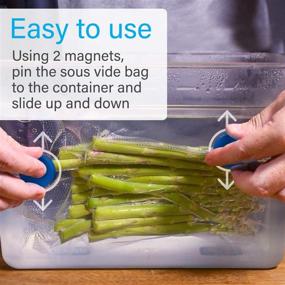 img 2 attached to 🧲 [Pack of 4] Sous Vide Bag Submersion Magnets - Essential Sous Vide Accessories for Secure Bag Placement and Even Cooking - Effective Sous Vide Weight Alternative, Eliminating Floating Bags, Clips, and Racks