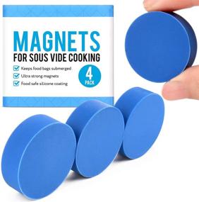 img 4 attached to 🧲 [Pack of 4] Sous Vide Bag Submersion Magnets - Essential Sous Vide Accessories for Secure Bag Placement and Even Cooking - Effective Sous Vide Weight Alternative, Eliminating Floating Bags, Clips, and Racks