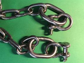 img 1 attached to ⚓ High-Quality Stainless Steel 316 Anchor Chain 3/16" x 4' 3006.6575 with 1/4” Shackles - Reliable and Durable Maritime Equipment