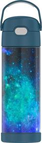 img 4 attached to Keep It Cool with the THERMOS FUNTAINER 16 Oz Stainless Steel Vacuum Insulated Bottle in Galaxy Teal- Wide Spout Lid Included!