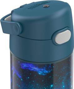 img 2 attached to Keep It Cool with the THERMOS FUNTAINER 16 Oz Stainless Steel Vacuum Insulated Bottle in Galaxy Teal- Wide Spout Lid Included!