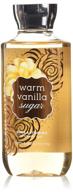 🛁 гель для душа bath and body works warm vanilla sugar из коллекции signature collection: 10 унций, новая упаковка для роскошного ванны. логотип