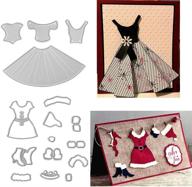 🎅 metal christmas woman santa claus dress cutting dies: diy scrapbooking stencils for festive card making & album decor logo