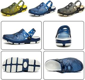 img 3 attached to DimaiGlobal Men's Outdoor Walking Sandals Slippers, Shoes, Mules & Clogs