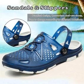 img 2 attached to DimaiGlobal Men's Outdoor Walking Sandals Slippers, Shoes, Mules & Clogs