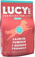 🐶 lucy pet sensitive tummy & skin dry dog food - all breeds & life stages - salmon, pumpkin, quinoa logo