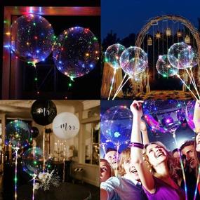 img 1 attached to 🎈 Transparent Party Balloons for Birthday Festivals and Events: Decorations & Supplies Perfect for Children's Parties