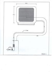 img 1 attached to TW-02 Антенна СВ внешний динамик для мобильного трансивера (аматорское радио / СВ радио), панорамная кронштейн, выходная мощность 5 Вт, кабель длиной 1,8 м с моноштекером 3,5 мм.