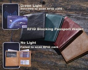 img 1 attached to 🧳 Outrip Blocking Travel: Stylish Leather Passport Travel Accessories and Wallets
