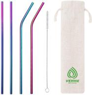 vehhe straws stainless drinking reusable kitchen & dining logo