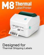 fangtek shipping label printer - direct thermal high speed printer - compatible with amazon logo