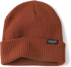 img 3 attached to 🧣 Women's Soft Knit Cuffed Beanie Hats, Winter Watch Hat, Classic Stretchy Warm Cap for Men