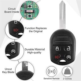 img 2 attached to 🔑 High-Performance Car Key Fob for Ford F150 Pick-up 2011-2014, F250/ F350/ F-450/ F-550/ F-650/ F-750 2011-2016, Flex 2015 Push to Start Ignition Smart Key with Self-Programming Feature, Genuine OEM (CWTWB1U793)