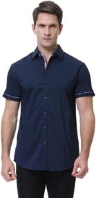 img 2 attached to Alex Vando Shirts Casual Regular Men's Clothing