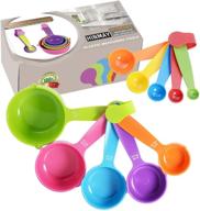 🔢 hinmay 10-piece set: plastic measuring cups & spoons - 5 cups, 5 spoons logo