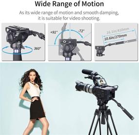 img 2 attached to 🎥 Heavy Duty Tripod Fluid Head-INNOREL F80: Ultimate Stability for DSLR Camcorders and Film Shooting